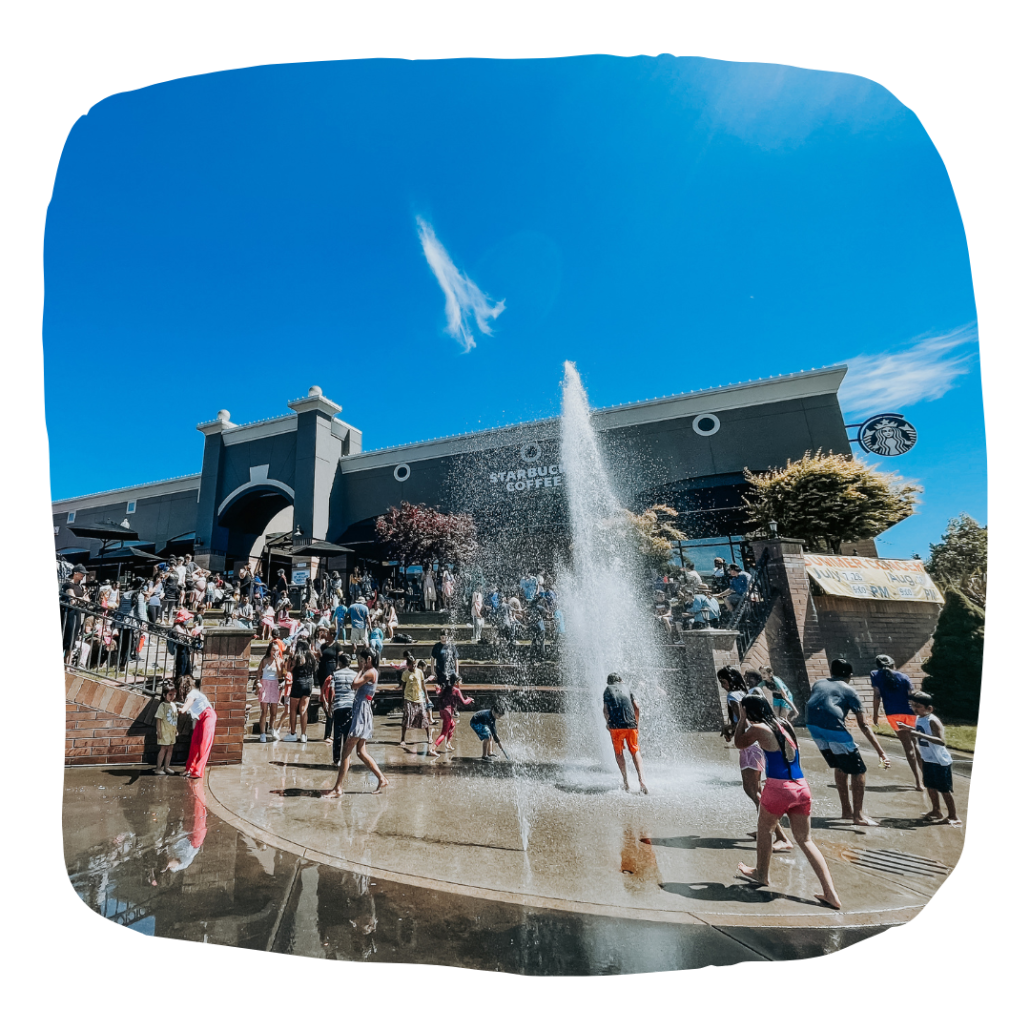 bethany village water fountain and amphitheater