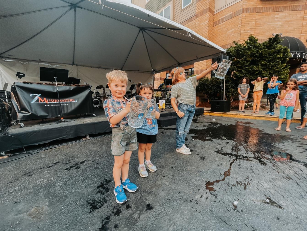Kids playing at Bethany Village Oktoberfest in Portland Oregon